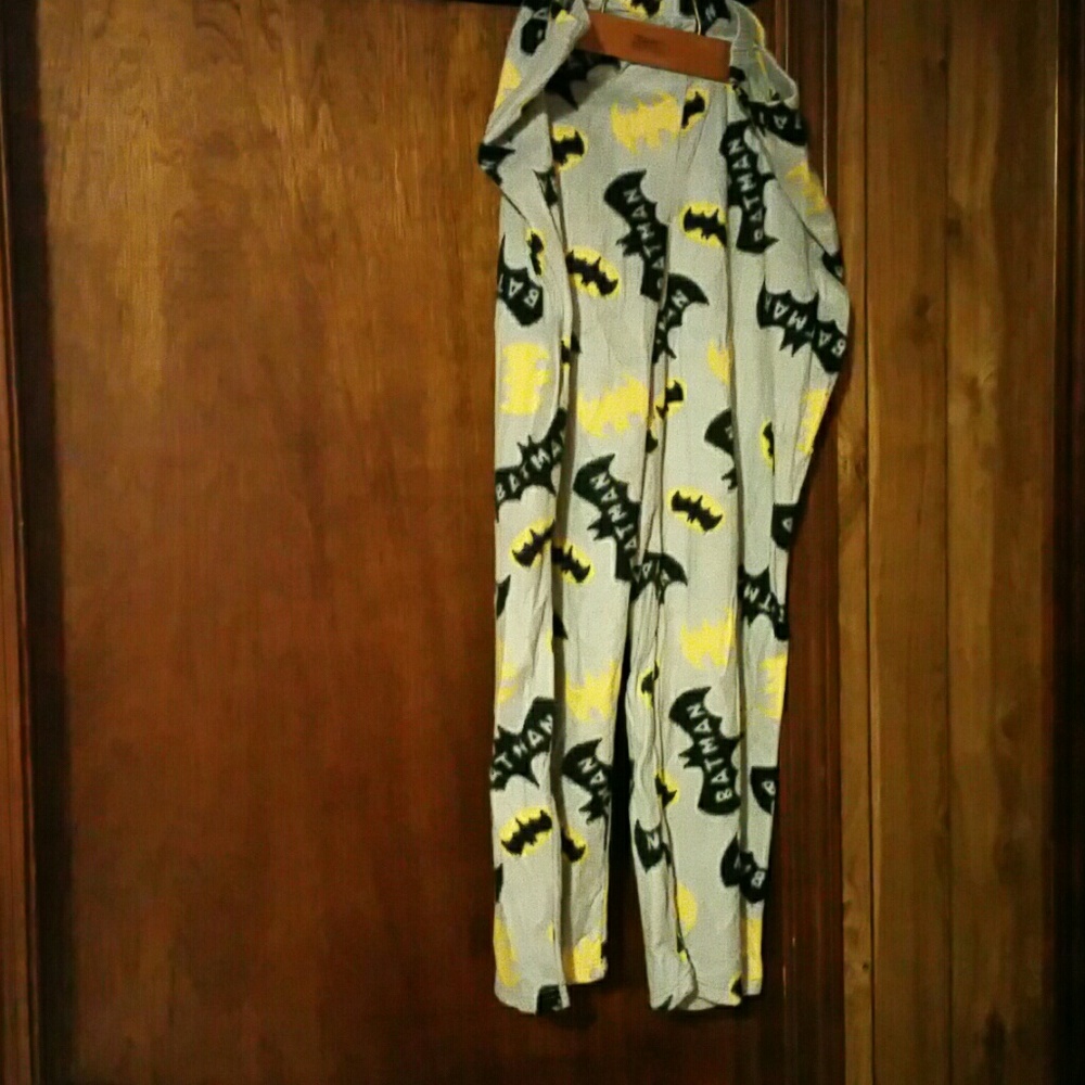 Gray Pajama Bottom with Batman logo